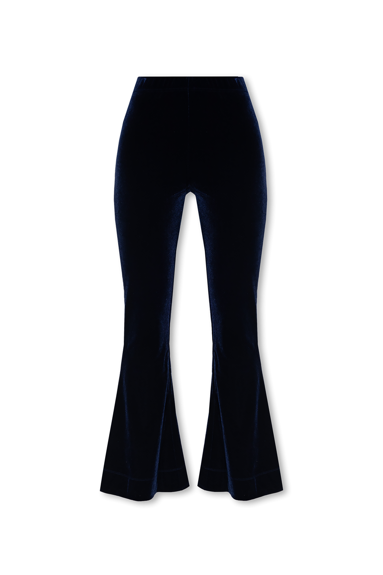 Navy blue best sale velour trousers